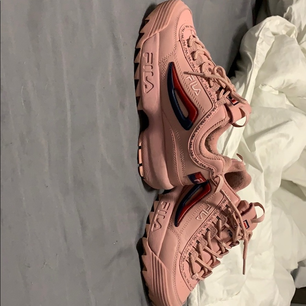 Pink Fila shoes